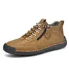 Bestseller transfronterizo de Amazon: Botas Martin para hombre de Amazon, zapatos casuales de media caña, botines, zapatos de estilo británico de talla grande con detalles cosidos