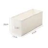 Caja de almacenamiento de ropa estrecha y larga, armario de tela rectangular, caja de almacenamiento de ropa, organizador tipo cajón, diseñado para aprovechar los espacios profundos