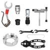 Mountain Bike Reparação Desmontagem Disco Dente Puxando Cavalo Eixo Central Disco Dente Manivela Desmontagem Conjunto de Ferramentas de Reparo de Bicicleta