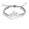 Pulsera tejida a mano de plata de ley 999 valiente para hombres y mujeres este año tendencia nacional cuerda de mano regalo ventas directas de fábrica