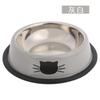 Tigela para Cachorro de Aço Colorido com Estampa de Rosto de Gato Aço Inoxidável Antiderrapante Anti-Impacto Tigela de Comida para Pet Tigela para Gato Fabricante Atacado