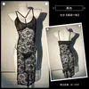 Borboleta Sussurro Lingerie Sexy Estilo Desejo Puro Celebridade da Internet Renda Transparente Revelador Fenda Vestido de Noite Feminino Boate A214