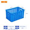 Cesta de Plástico Grueso Grande para Voltear Azul Rectangular Cesta para Logística Express Marco de Plástico para Voltear de Frutas y Verduras
