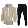 Nuevo Traje Casual Deportivo para Hombre de Color Sólido para Exterior