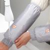 Mangas longas à prova d'água e óleo para outono e inverno, mangas antiincrustantes para trabalhos domésticos e cozinha, mangas mini urso resistentes à sujeira