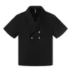 Camiseta para Hombre de Manga Corta con Diseño de Cuello en V Estilo Americano, Nueva Tendencia Verano 2026 Marca, Elegante y Versátil con un Toque de Lujo, Corte Oversize