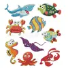 Venta caliente transfronteriza nuevo animal sirena 5D Niños DIY Pintura de Diamantes pegatinas aleatorias pegatinas de punto de diamante fábrica
