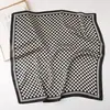 Bufanda de Seda de Nuevo Estilo para Mujer, Moderna y Versátil, Pañuelo Cuadrado de 70 cm, Bufanda para el Cuello Estilo Coreano, Pañuelo Retro para Primavera y Otoño, Pañuelo para la Cabeza