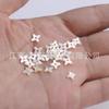 Concha Natural Blanco Concha de Mariposa 7mm Flor de Concha Hecho a Mano DIY Accesorios Tocado Material de Horquilla