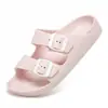 Pantuflas Transfronterizas Nuevas de Suela Gruesa para Hombre, Calzado de Verano para Exteriores, Pantuflas Slip-On para Pareja, Zapatos de Playa de Color Sólido para Exteriores de Talla Grande para Hombre