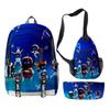 Astro Bot Universo Robô 3D Novo Produto Impressão Digital Transfronteiriça Mochila Escolar Mochila Estojo de Lápis Bolsa de Ombro