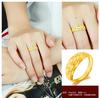 Moneda europea Joyería de oro de arena vietnamita Joyería coreana Índice abierto Anillo de zorro Puesto de mujer Suministro explosivo al por mayor