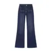 Pantalones Vaqueros Nuevos Versátiles Marca Z para Mujer 2026 Transfronterizos de Cintura Alta Moda Plisados Estilo Europeo y Americano Za