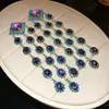 Pendientes vintage de plata con borlas de diamantes de imitación en forma de rombo, sencillos y a la moda, ligeros y lujosos, pendientes de alta gama para mujer