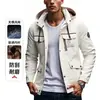 Chaqueta de trabajo de moda casual para hombre, talla europea transfronteriza 2026, nueva para primavera y otoño, con capucha desmontable, superventas de Amazon