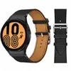 Adequado para Samsung Galaxy Watch 6 Classic Watch Pulseira de Couro Genuíno Watch5/4 Couro Curvo