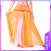 Vestido de gasa con doble abertura para danza del vientre, sexy, para espectáculos escénicos