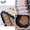 Otoño e invierno nuevo color gorro de pescador de punto a rayas cálido con protección para las orejas moda coreana versátil gorro de cubo de lana
