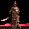 Estatua de Cobre Cruzada Espada Guan Gong, Guan Gong, Guan Yu, Guan Er, Estatua de Cobre para Adoración en Casa, Gran Apertura