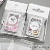Bolsa de Malla con Cierre Zip de Encaje Blanco de Aspecto Elevado Empaque de Tarjetas Regalo Bolsa Autoadhesiva Tarjeta Creativa Empaque Pequeño