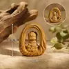 Acessórios pequenos esculpidos em sândalo, artesanato em madeira, pingentes esculpidos em madeira, acessórios para joias DIY, decorações personalizadas criativas