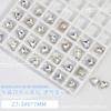 Joyería para Uñas Luz de Luna Azul Joyería de Diamantes Fondo Puntiagudo Multifacetado Corazón Torcido Diamante Accesorios para Uñas Corazón Mariposa Cristal Diamante con Forma Especial