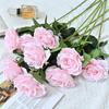 75cm rosa de montaña nevada individual camino de boda plomo hogar sala de estar arreglo floral sentir Europeo Simulación rosa individual