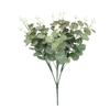 Simulação de Fornecimento Transfronteiriço Plantio Verde de Folhas de Eucalipto Castanho Acessórios para Arranjos Florais de Casamento Parede de Plantas Decorativas Amazon