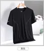 Nueva Camiseta Casual de Secado Rápido para Hombre Talla Grande Verano Delgado Cuello Redondo Holgada de Seda de Hielo Manga Corta Media Manga