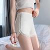 Pantalones Cortos de Seguridad de Verano Anti-Exposición, Leggings con Adorno de Encaje para Mujer, Se Pueden Usar Afuera, Anti-Exposición, Cintura Alta, Pantalones Cortos Ajustados