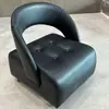 Taburete con Ruedas Giratorias, Silla Móvil para Uso en Casa, Taburete Bajo con Respaldo para Sala de Estar