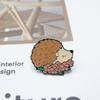 Broche Erizo de Lectura Insignia Linda de Dibujos Animados Pin de Exportación Insignia Personalizada Broche Gato de Lectura