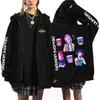Cazadores de Demonios de Amazon Sudadera con Capucha Estampada de Cazadores de Demonios Cardigan Chaqueta Holgado de Moda