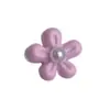 Lindas Flor de Perla Tridimensional de Aleación Accesorios para Arte de Uñas Venta Caliente Transfronteriza Flor de Cinco Pétalos con Diamante Decoraciones para Uñas de 6.5 mm