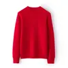 Pronto Para Vestir Linha de Frente 100 Pequeno Suéter de Caxemira Feminino Outono e Inverno Novo Gola Alta Meia Manga Pulôver Tricotado Suéter Base Roupa de Baixo