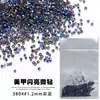 1.2mm 1440 Mini Micro Diamantes Decorações para Nail Art Diamantes Soltos Transparentes Iridescentes com Fundo Pontiagudo Decorações DIY para Unhas
