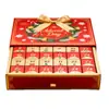 Calendario de Cuenta Regresiva de Navidad Caja Sorpresa de Regalo Caja de Calendario Magnética Roja con Tapa abatible Caja de Calendario Navideño Transfronteriza Personalización
