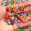 Cuentas Galvanizadas de 6x9mm Color Mixto Cuentas Sueltas Pulseras Hechas a Mano para Manualidades DIY Collares Pulseras Joyería y Otros Accesorios Cubo de Cuentas