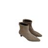 Botas Curtas de Salto Alto Bico Fino Originais para Mulheres, Novo Estilo Outono e Inverno 2025, Saltos Finos Elegantes, Botas Meia Elásticas Estilosas, Novas Botas Slim