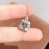 Venta Directa de Fábrica Colgante de Aguamarina Natural Cristal Limpio Piedra Principal Aproximadamente 6*8Mm Plata 925 Incrustado Aguamarina Natural
