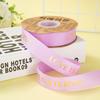 2.5cm AMOR Letra Bronceada Hilo Flor Cinta de Empaque Corazón Cinta Inglesa Cálida Floración Flor Material Flor Cinta