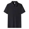 Polo de Seda de Gelo Design Personalizado Amassado Manga Curta Uniforme de Trabalho Camisa de Fábrica Camiseta com Logo Impresso Roupa de Trabalho Corporativa Bordado