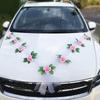Decoração de Carro de Casamento, Arranjo de Flores Dianteiro, Artigos para Casamento, Decoração Principal do Carro de Casamento, Conjunto de Teto, Frota Branca Estilo Europeu