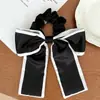 Goma para el pelo tipo scrunchie estilo Ins para mujer, Versión de mariposa de verano, Lazo, Accesorio para el cabello prehecho con cinta, Al por mayor, Uso diario