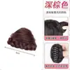 Seleção Hongxiu - Tranças de Peruca Atualizadas Presilha de Garra de Gato Coque de Cabelo Fofo Duplo Coque Acessório de Cabelo Coque de Cabelo