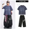 Roupas da moda infantil para street dance, conjuntos de hiphop para crianças, fantasias para apresentações de bateria infantil, trajes de performance de dança hip-hop para meninos