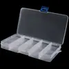 Caja de Pesca con Compartimentos Múltiples Color Pistola, Caja de Almacenamiento Transparente, Caja de Accesorios, Plástico de Pesca Caja de 10 Compartimentos Caja de Cinco Compartimentos, Caja de Herramientas