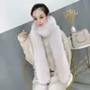 Bufanda Nueva de Imitación Piel de Zorro Color Sólido Bufanda Caliente para el Cuello Moda de Invierno para Mujer Chal Versátil Cubierta Decorativa Caliente para el Cuello