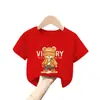 Camiseta de Manga Corta 100% Algodón Puro para Niños Mayores, Nuevo Estilo de Verano con Estampados Elegantes, Camiseta Casual Fresca y Atractiva para Niños