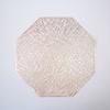 Suministro Transfronterizo de Esterillas Aislantes Térmicas con Patrón Geométrico, Vajilla Octagonal Aislante Térmica de PVC para Hotel, Diseño Moderno Simple Antideslizante